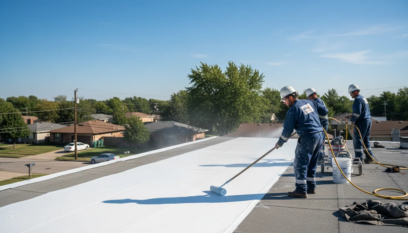 Commercial roof coating in Naugatuck, CT near me